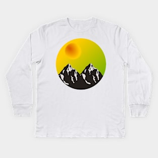 twin mountains Kids Long Sleeve T-Shirt